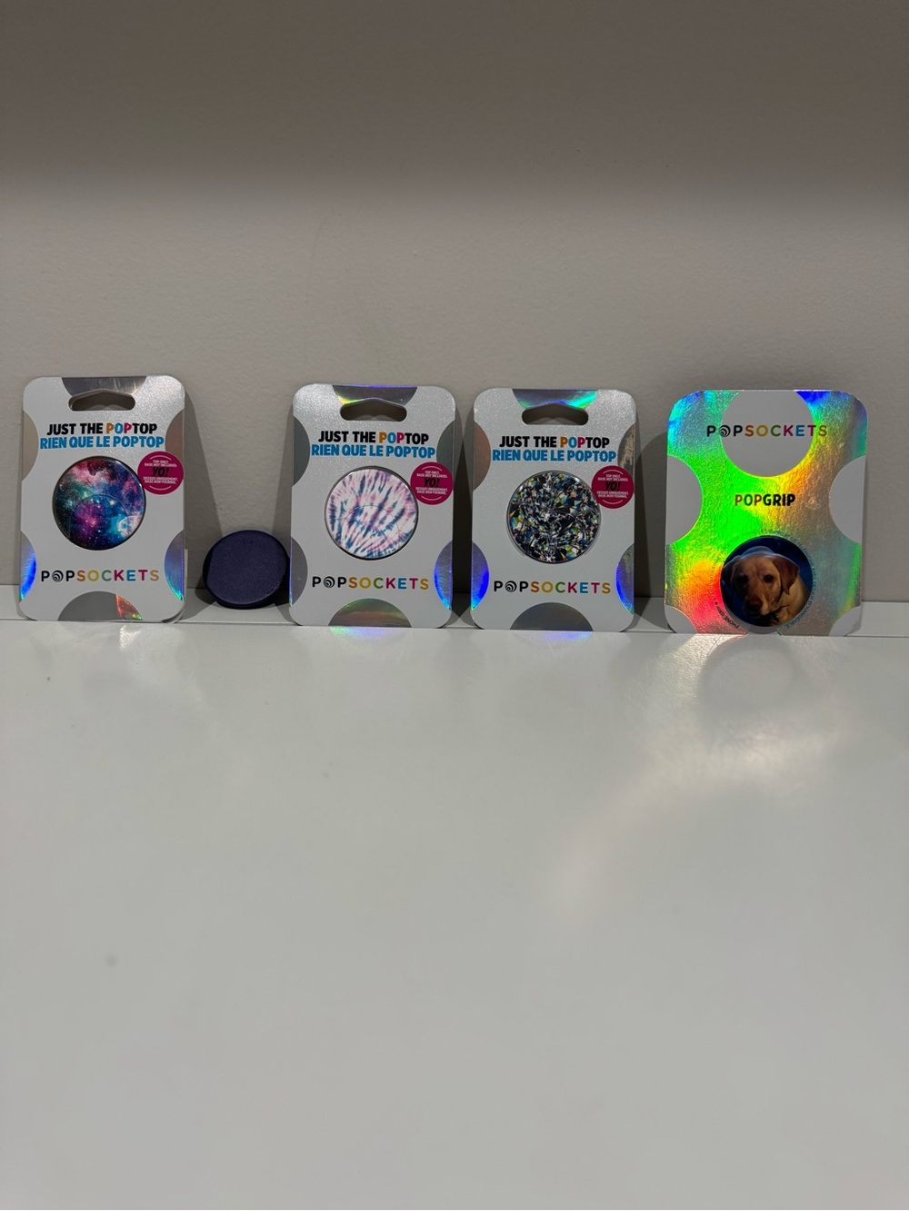PopSocket PopGrip Multi-Design Phone Grips in Blue, Purple, Black, Iridescent